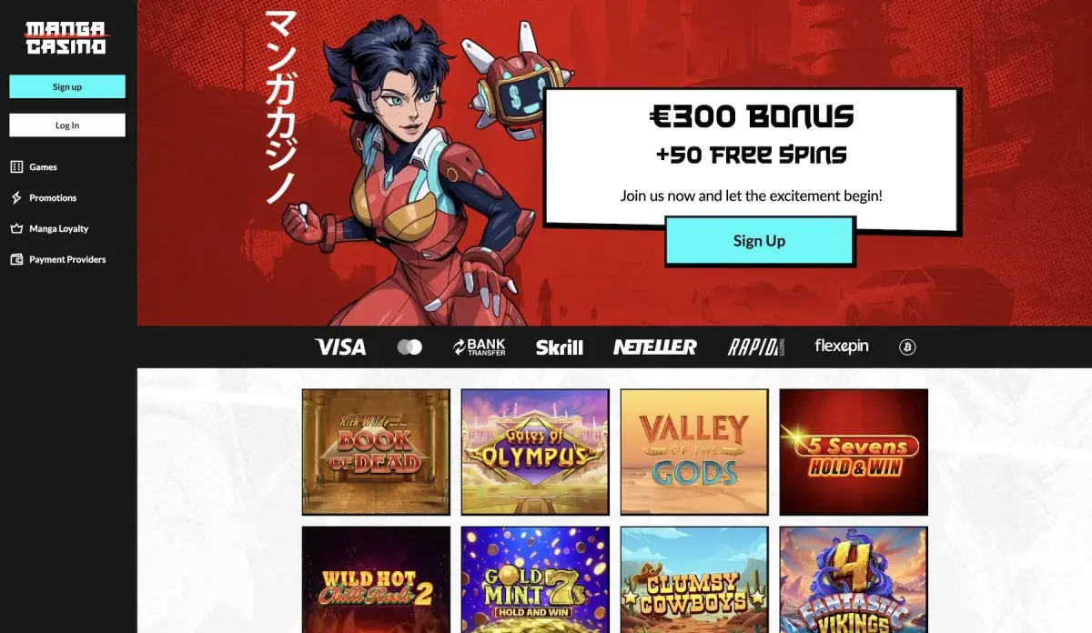 Inloggen bij Manga Casino image 1